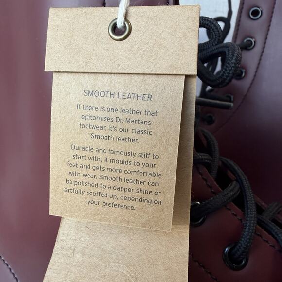 Dr. Martens 1490 Oxblood Smooth Leather 10-Eye Boots US 16 | Punk Icon | NWT Y2K - Picture 4 of 16